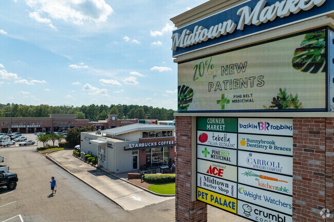 Corner Market in Midtown Market provides a wide selection of grocery options.