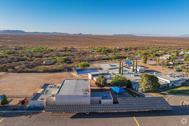 Buildings on the Sopori Elementary School campus offer classrooms and facilities for local Pre-K to 5th grade students.