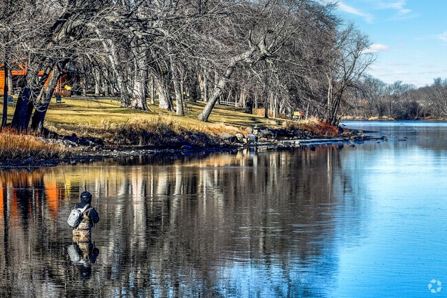 South of Becker, the Mississippi River is a fishing destination.