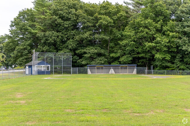 The baseball field at the Kearsarge Regional Elementary School in Bradford, NH.