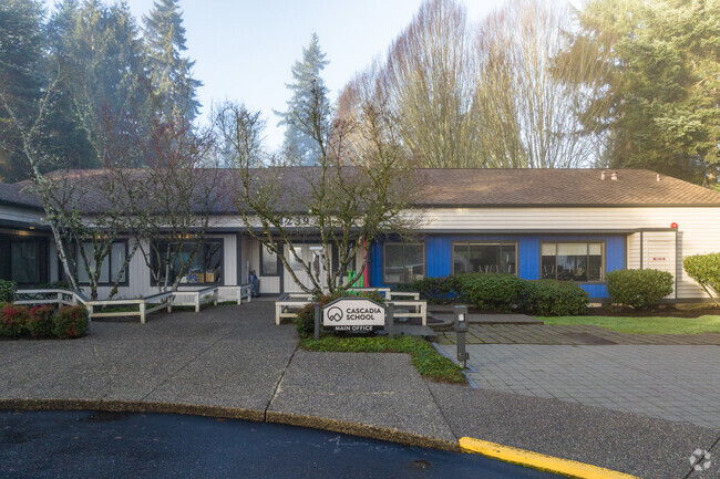 Cascadia School entrance.