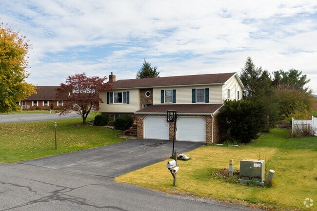Some Greene homes includee two attached garages for convenience.