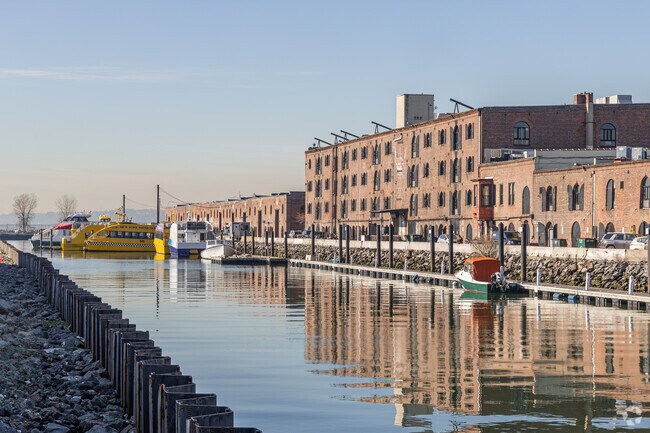 Renovated and repurposed warehouses and water canals are part of Red Hook's charm.