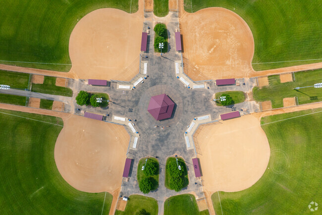 Enjoy well maintained baseball fields at Noble Sports Park near Founders.