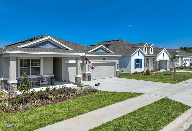 Trinity Lakes in Groveland Is Still Being Built But Has Mid Sized Single Story and Two Story Homes On The Water