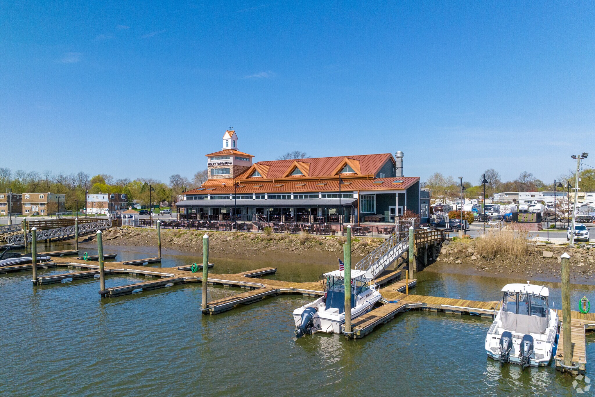 Ridley Township Municipal Marina is right at the edge of the Ridley Park neighborhood.