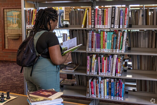 The Dayton Metro Library provides access to free books and computers for College Hill.