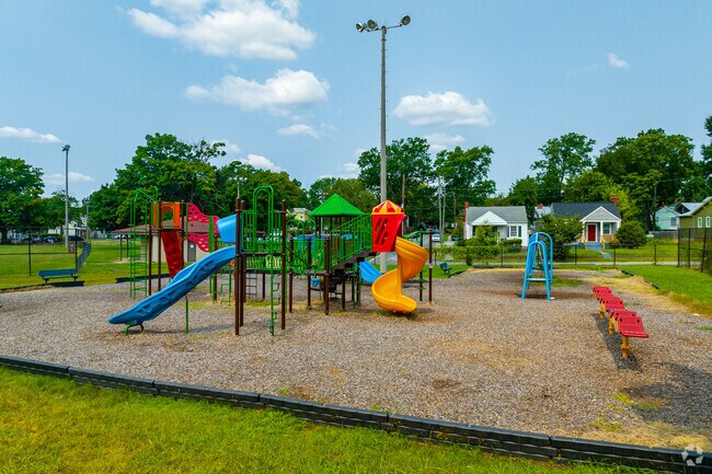 The playground at Lucks Field in Peter Paul is within a 5 minute walk.