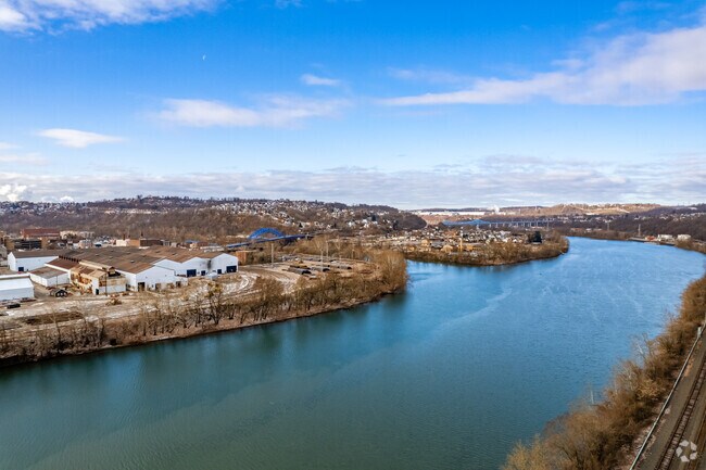 The Youghiogheny and Monongahela Rivers pass through the Port Vue neighborhood.