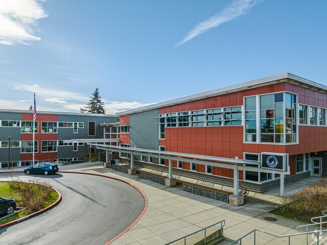 Front of Arbor Heights Elementary School.