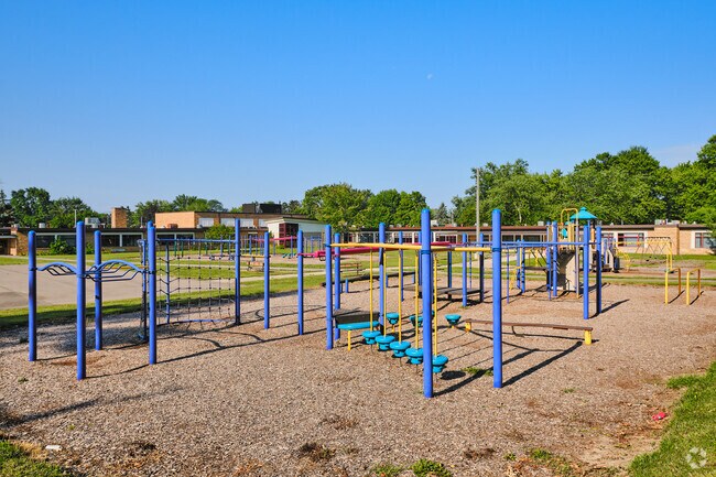 Play structure for students behind Erickson Elementary.