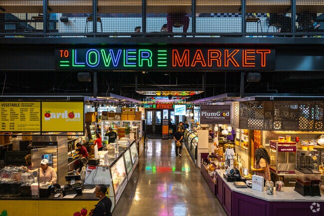 Lexington Market near Lexington Terrace also has a lower market level with more food options.