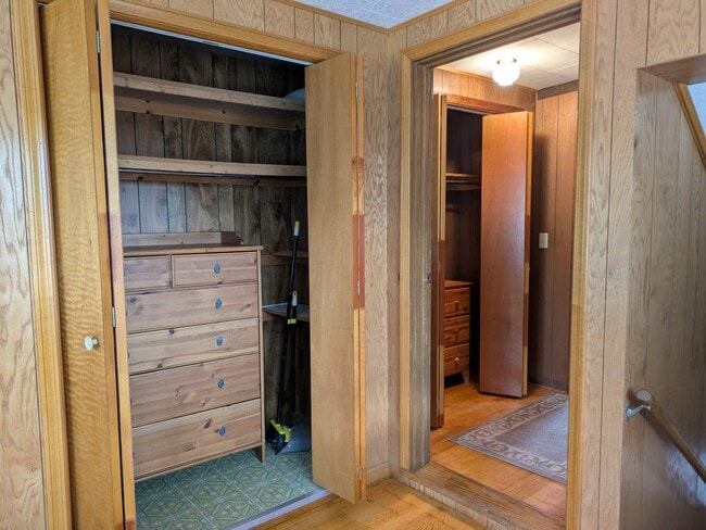 Storage closet in sun-room/ Main entry into apartment