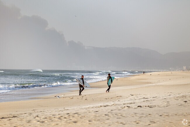 Manhattan Beach is boasts 2 miles of beachfront and a hotspot for water sports.