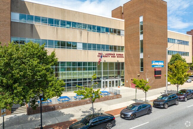 Paul Laurence Dunbar High School is a great option when you live in Harbor East.