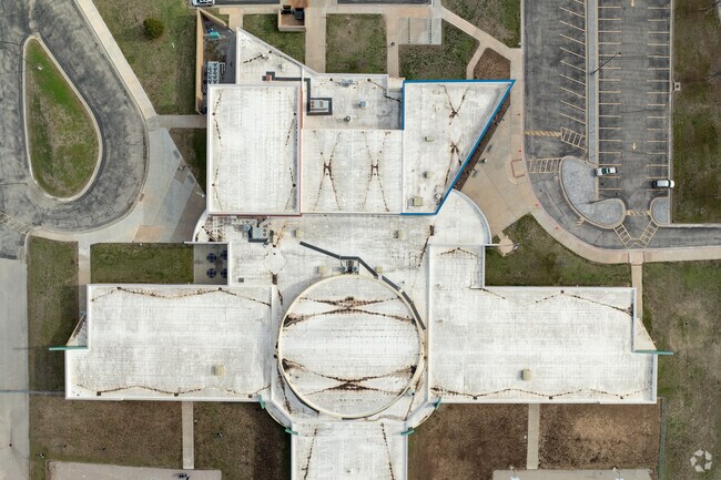 Here is a top down view of Prairie Elementary School.