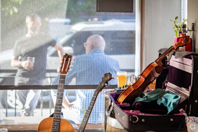 Locals enjoy the latest brews on the patio in anticipation for Tator Patch Tuesdays.