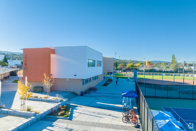 Woodside High School in Woodside, California.