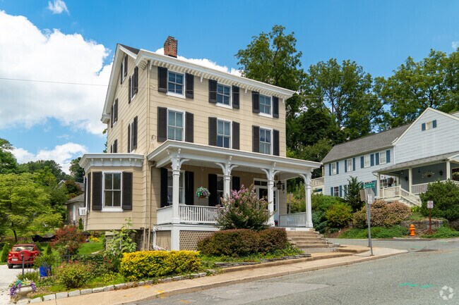 Historic homes in Ellicott City share downtowns old world charm.