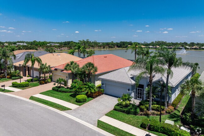 Cypress Woods features homes built along a lake, providing scenic views.