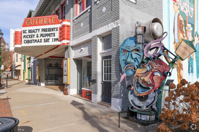 Parking is easy to find and marked by public art, on Broad Street in Grove City.