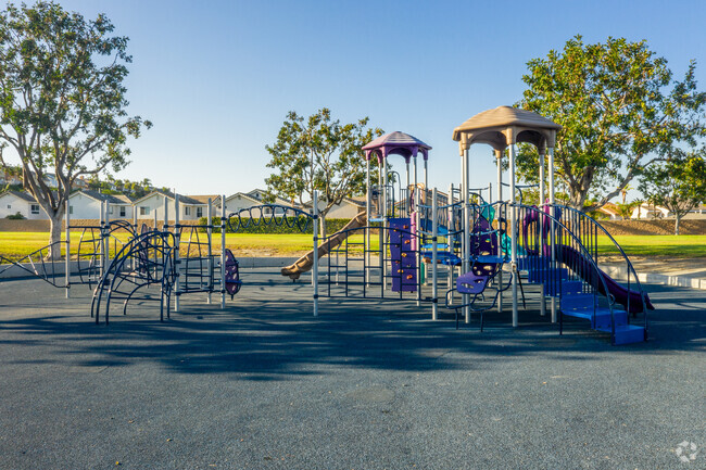 Older students can enjoy the variety of obstacles on the playgrounds at Oak Grove Elementary.