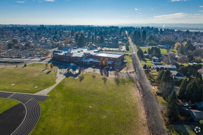 Behind Jefferson Middle School, students have many activities to choose from.