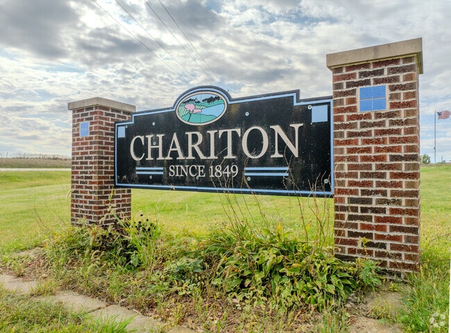 Welcome sign greets visitors entering Chariton.