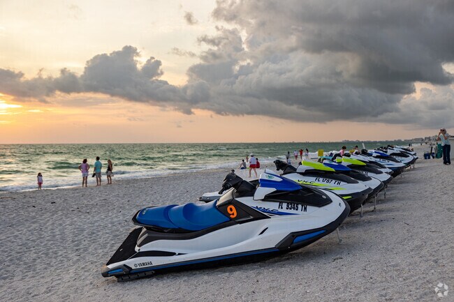 Jet skis and water sports are among the many recreational activities found near Bonita Shores.