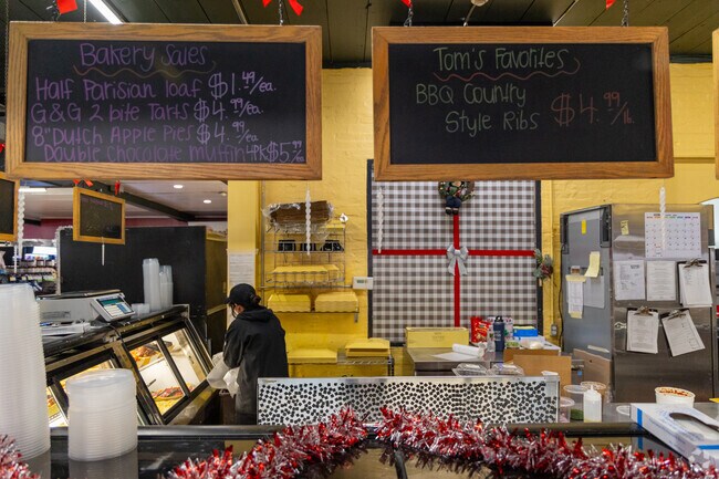 Check out the bakery sales and Tom's favorites at Tom's Market.