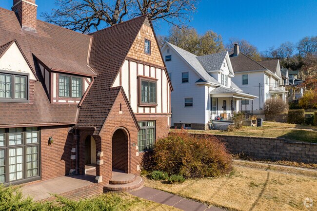 Tudor homes can be found in downtown Council Bluffs.