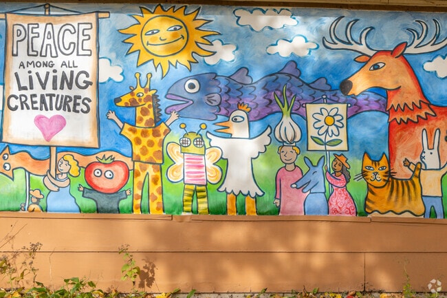 Beautiful artwork can be found throughout the Atwood neighborhood.