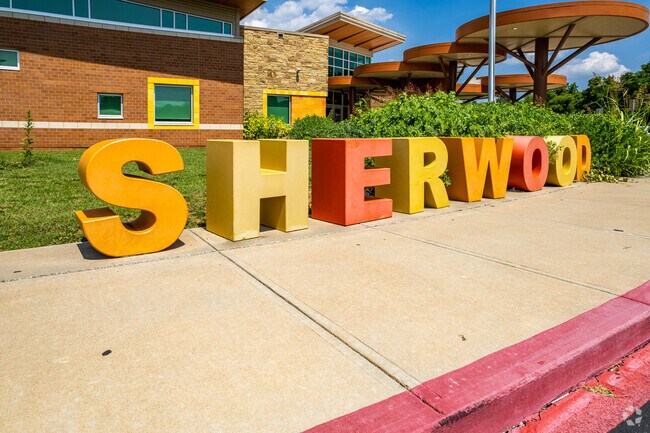 Enrollment at Sherwood Elementary School averages over 400 students.