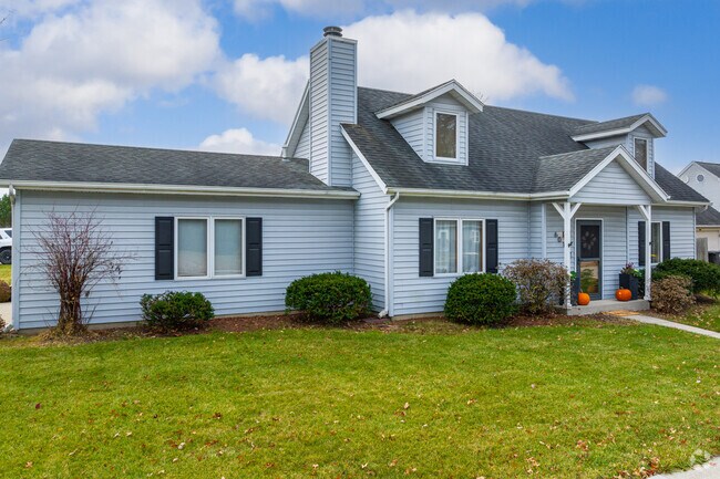 This Brandonwood Cape Cod in Fort Wayne has a side entry garage.