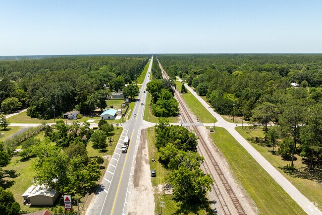 US-90 is the main road that runs through Olustee, a sparsely populated community.