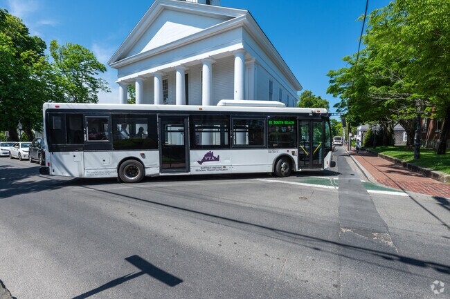 Public transportation makes it easy to get around Edgartown.