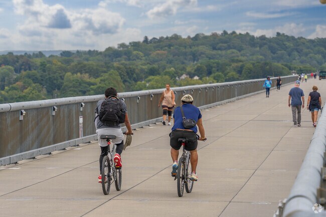 Residents of Plattekill can walk along the walkway over the Hudson.