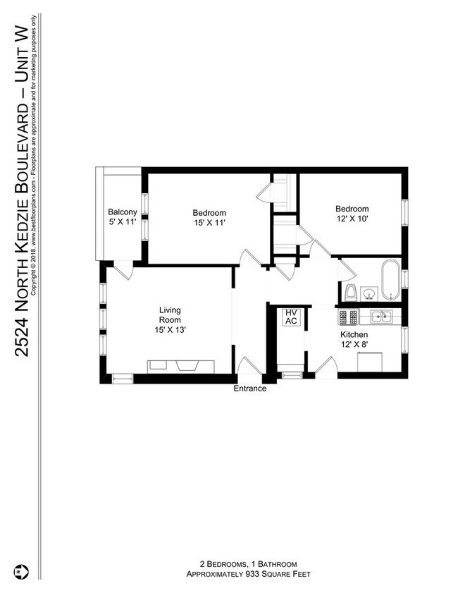 2530 N Kedzie Blvd unit 3W, Chicago, IL 60647 - photo 4