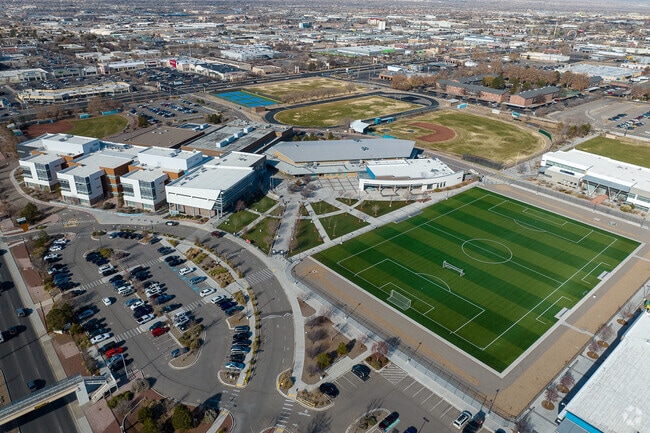 Del Norte High School has a large campus that was recently remodeled.