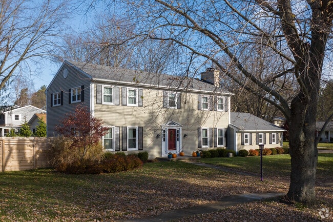 Ranch and colonial styles are more common among the older homes in central Okemos.