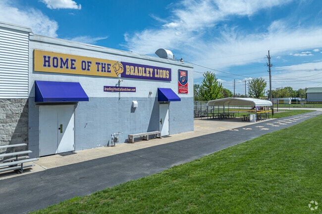 The Bradley Lion's youth football team play their home games at Rudy's Memorial Park.