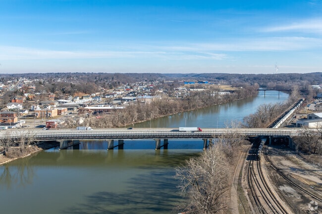 I-70 runs through Zanesville, making the city a key stop along the highway.