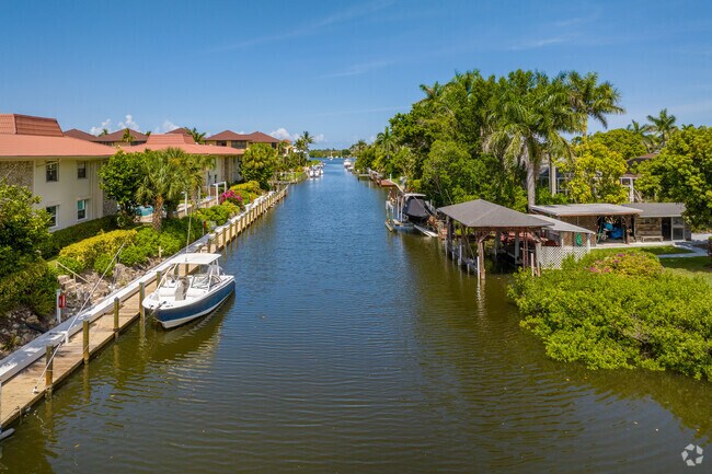 Royal Harbor has a labyrinth of deep water canals, giving residents access to the Gulf.