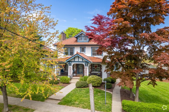 Unique Spanish Revival homes can be found mixed in throughout West Bethlehem.