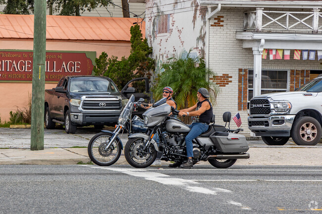 Getting in the wind on your motorcycle is a joy in Downtown Crystal River.