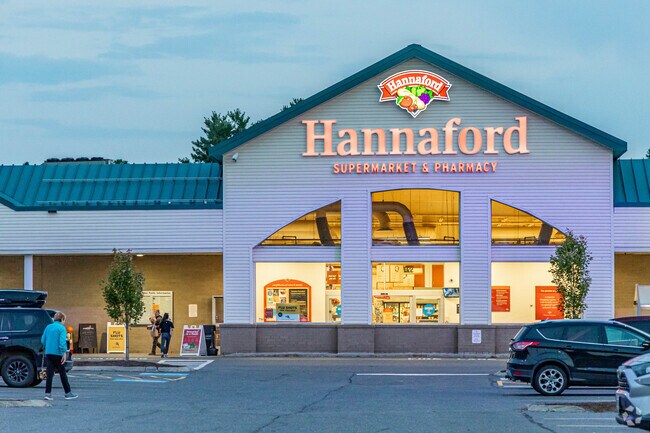 For groceries, residents of Hampden shop at the local Hannaford.
