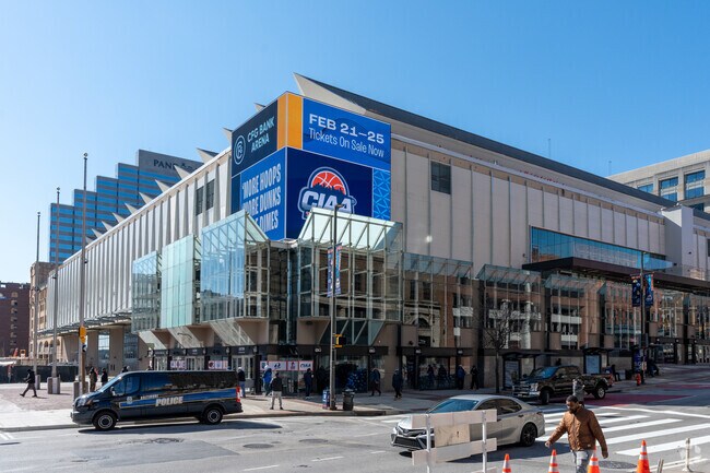 Carroll-South Hilton neighbors enjoy being just a short trip from CFG Bank Arena for sports tournaments and live music.