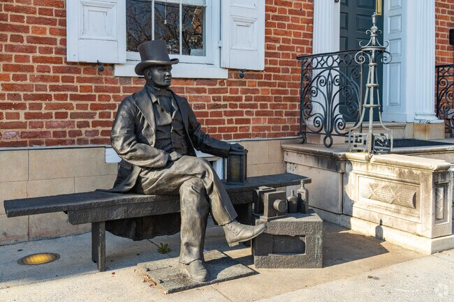 A statue of William C. Goodridge is outside of the Underground Railroad Museum in Downtown York.