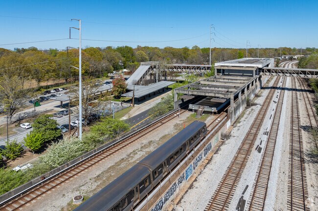 The Edgewood-Candler Park MARTA train station lies at the southern edge of Candler Park.