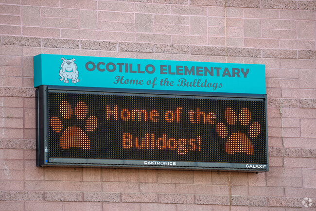 Ocotillo Elementary School is home to the Bulldogs and an A+ School of Excellence.